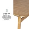 59" Mid-Century Modern Wood Tapered Legs Rectangle Dining Table - Saracina Home - 2 of 4