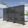 Dovelina Metal Outdoor Privacy Screen Freestanding Garden Privacy Screen - 2 of 4