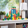Attop Wooden Building Blocks Set - 100 Blocks in 4 Colors and 9 Shapes - 2 of 4