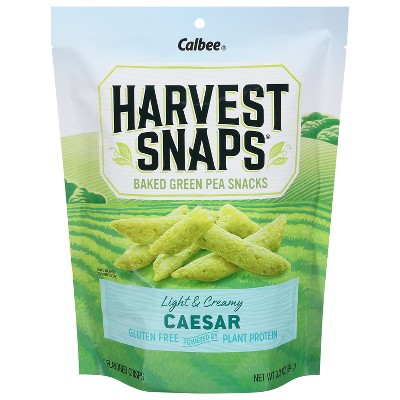 Harvest Snaps Green Pea Snack Crisps, Caesar - 3.3 oz