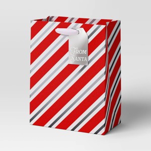 Christmas Candy Cane Wishes Cub Red/Silver Striped - Wondershop™ - 1 of 3