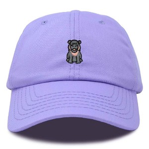 Dalix Hippo Embroidered Cotton Dad Hat Cute Animal Design Adjustable Baseball Cap for Everyday Wear Womens - 1 of 4