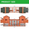 Dual Wooden Chicken with Garden Bed,Large Outdoor Hen House with Nesting Boxes Removable Trays,Ramps Run,Large Space Nesting Boxes - 3 of 4