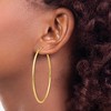 Black Bow Jewelry 2mm x 60mm 14k Yellow Gold Polished Round Endless Hoop Earrings - 3 of 4