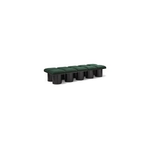 Meridian Furniture,Pavilion Boucle Fabric Bench - 1 of 4