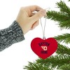 University of Dayton Official Logo Heart Love Wood Christmas Tree Holiday Ornament - 3 of 3