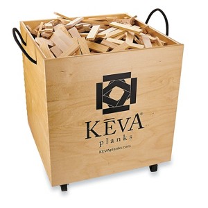 MindWare Keva Maple 1000 Planks In Wood Roller Bin - Building Toys - 1 of 4
