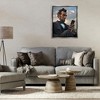 Stupell Industries Abe Lincoln with Cellphone Black Framed Floater Canvas Wall Art - 2 of 4