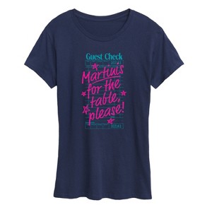Women's - Instant Message - Martini Check Short Sleeve Graphic T-Shirt - 1 of 4