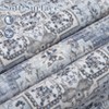 Washable Rugs Non-Slip Traditional Oriental Area Rug Floral Printed Low Pile Carpet  Stain-Resistant Vintage Accent Rug with TPR Backing - 3 of 4
