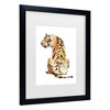 Trademark Fine Art Jennifer Goldberger Sitting Tiger II Matted Framed Art - 3 of 4