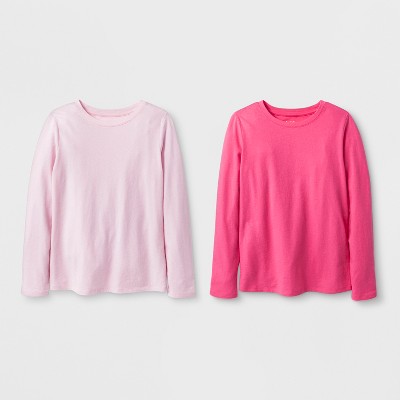 pink long sleeve t shirt