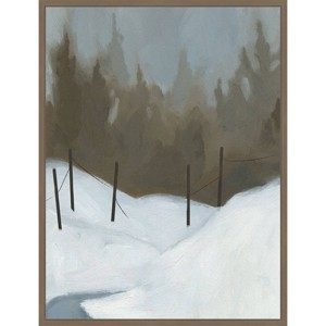 Amanti Art 23"x30" Deep Snow III by Jacob Green Framed Canvas Wall Art Print - 1 of 4
