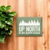 Slickblue Rustic Pine Wood Sign, "Up North Is My Happy Place", Multiple Colors, 9x12 Hanging Plaque - 3 of 3