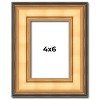 PosterPalooza | Photo Size Traditional Gold Picture Frame - UV Acrylic, Foam Board Backing, Hanging Hardware - 2 of 4