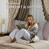Hachikiko Wedge Headboard Pillow - Removable Velvet Back Cushion, Ergonomic Support for Sofa/Bed Rest/Reading - 2 of 4