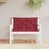 vidaXL Garden Bench Cushion Wine Red 39.4"x(19.7"+19.7")x2.8" Oxford Fabric - 3 of 4