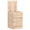 vidaXL Laundry Basket 17.3 in.x17.3 in.x26 in. Solid Wood Pine - 4 of 4