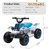 Coucheta 6V Kids ATV Collection - Battery Powered 4 Wheeler with Music & Light, 1.5mph Max Speed for Ages 3+, 6 Colors - 4 of 4