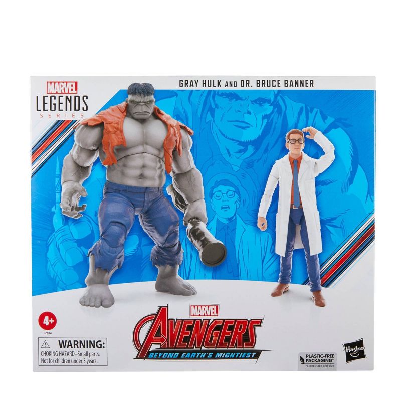 Marvel Avengers Legends Gray Hulk and Dr. Bruce Banner Action Figure Set - 2pk, 3 of 12