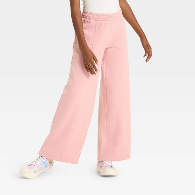 Girls' Fleece Wide Leg Sweatpants - art class™