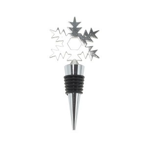 Unique Bargains Christmas Snowflake Bottle Stopper Zinc Alloy Aluminum Alloy TPR 4.49"x2.01"x0.79" 1 Pc - 1 of 3