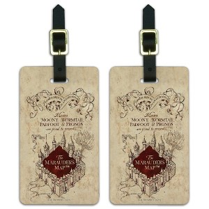 Harry Potter Marauders Map Luggage ID Tags Set of 2 - 1 of 4