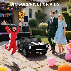 Ride on Licensed Shelby GT350,Ride on Toys for Toddlers with Remote Control, Ford Kids Electric Vehicle - 1 of 4