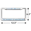 University of New England Full Size Standard License Plate Metal Frame - 4 of 4