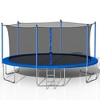 Okak 12/14FT Toddler Trampolines, Kids Trampoline with Ladder and Safety Enclosure Net, Outdoor Trampolines for Garden, Patio - 4 of 4