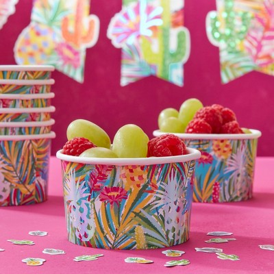 Iridescent Pineapple Treat Ice Cream Tubs