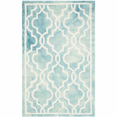 turquoise/ivory