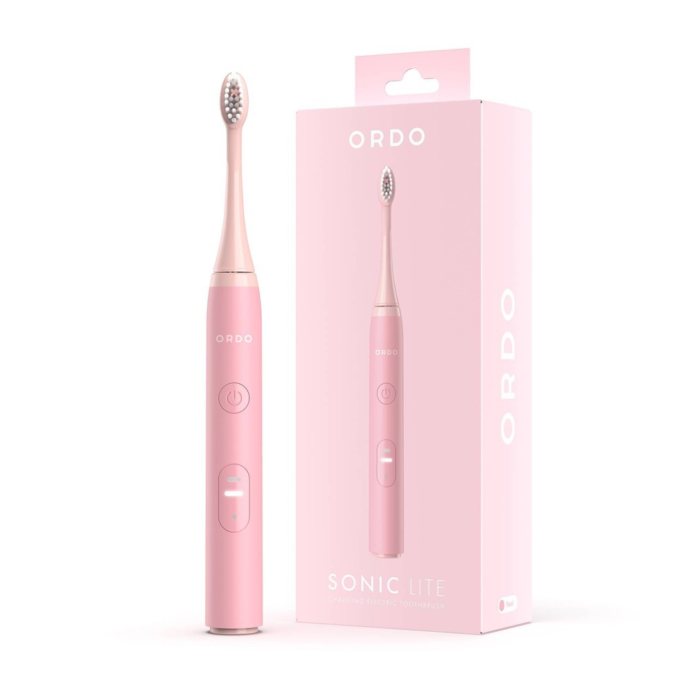 ORDO Sonic Lite Electric Toothbrush with Travel Cap and Brush Head - Petal