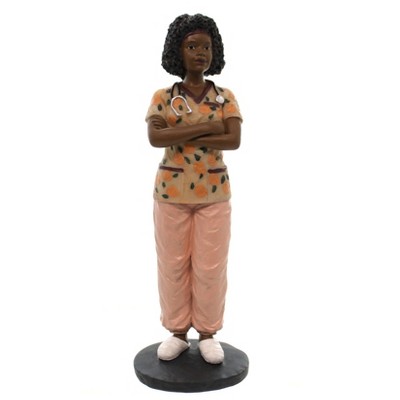 Black Art 8.0" Female Nurse Black Medical Professional Heritage  -  Decorative Figurines