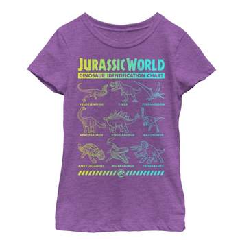 Girl's Jurassic World: Fallen Kingdom Dinosaur Identification Card T-Shirt