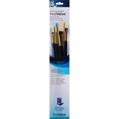 Natural Bristle Real Value Brush Set-4/Pkg