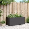 Garden Planter Dark Grey Polypropylene Standard Garden Planter - 3 of 4