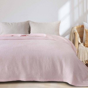 50"x60" Cotton Waffle Knit Throw Blanket - Isla Jade - 1 of 4