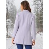 INSPIRE CHIC Women's Notched Lapel Single Breasted Outwear Fall coat - 4 of 4