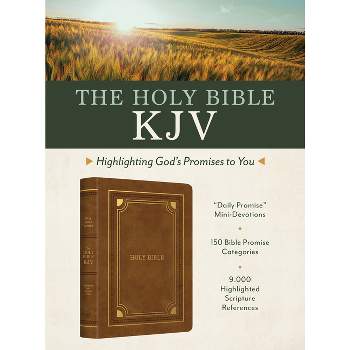 Holy Bible Kjv: Highlighting God's Promises to You [Gold & Camel] - by  Christopher D Hudson (Leather Bound)