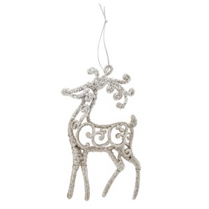 Gloria Duchin Glitter Reindeer Tree Ornament - 1 of 1