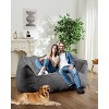 Lazy Sofa Double Bean Bag Sleepable Comfy Floor Loveseat, Giant Beanbag Lounger for Bedroom Balcony Dormitory Game Room - 3 of 4