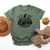 Simply Sage Market Women's Leopard Hey Pumpkin Short Sleeve Garment Dyed Tee - 2 of 2
