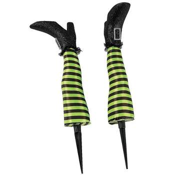Fun Express Upside Down Witch’s Legs Yard Stakes Halloween Decoration- Set of 2