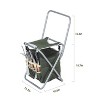 VYNXARIA 9 PCS Garden Tools Set Ergonomic Wooden Handle Sturdy Stool with Detachable Tool Kit Perfect for Different Kinds of Gardening - 3 of 4