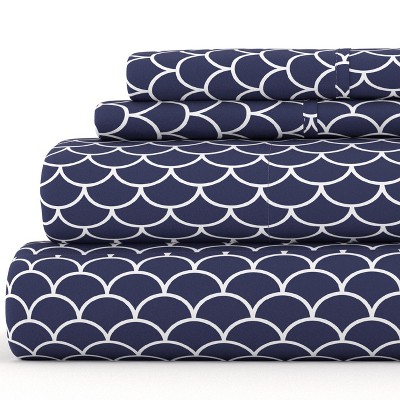 Geometric Patterns 4PC Sheet Set - Extra Soft, Easy Care - Becky Cameron