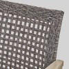 Hampton 5pc Wood & Wicker Club Chair Set with Fire Pit - Christopher Knight Home - 3 of 4