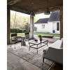 Hauteloom Margaret Damask Navy Washable Area Rug - 4 of 4