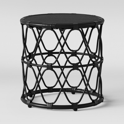target wicker side table