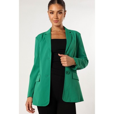 Eileen Fitted Blazer - Green Xs : Target